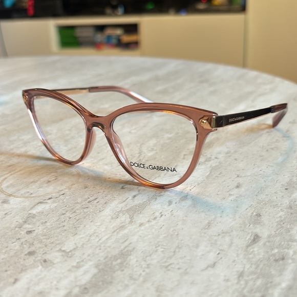 Dolce & Gabbana NWT Women's DG5042 Eyeglasses
52-17-140 Transparent Pink - Picture 3 of 7
